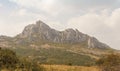 Interesting rocky tops of the mountains. South-East Crimea
