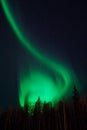 Interesting shape of northern lights