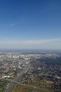 Interesting views from the airplane window on a warm summer day