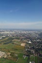 Interesting views from the airplane window on a warm summer day