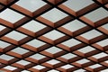 Wooden struction of a pergola