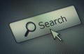 Interface computer search button Royalty Free Stock Photo