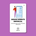 interface design website empirical vector Royalty Free Stock Photo