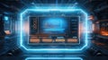 interface futuristic text box