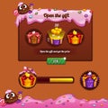 Interface game design theme candy