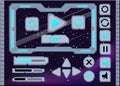 Interface game design user interface Interface buttons set for space games or apps ui Royalty Free Stock Photo