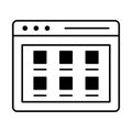 Interface Glyph Style vector icon which can easily modify or edit Royalty Free Stock Photo