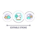 Interface language loop concept icon Royalty Free Stock Photo
