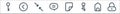 Interface line icons. linear set. quality vector line set such as lock, menu, key, document, chat, minimize, left