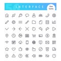 Interface Line Icons Set