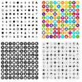 100 interface pictogram icons set vector variant