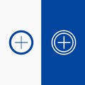 Interface, Plus, User Line and Glyph Solid icon Blue banner Line and Glyph Solid icon Blue banner