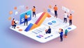 interface view design design ux illustration ui application building teamwork browser team bsite concept 3d mobile front creating Royalty Free Stock Photo