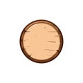 interface wooden button cartoon vector illustration