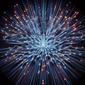 Interference in Laser Speckle Random interference patterns fro Royalty Free Stock Photo