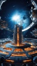 intergalactic station Royalty Free Stock Photo