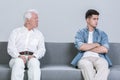 Intergenerational family conflict Royalty Free Stock Photo