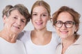 Intergenerational friendship between women Royalty Free Stock Photo