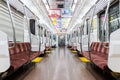 Interia of Japan subway train Royalty Free Stock Photo