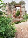 Interier of Ruin Devicky gothic castle on the hill South Moravia