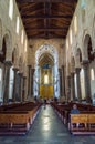 Interior view of Cefalu Cathedral in the city Royalty Free Stock Photo