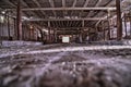 Interior of an abandoned barn in Wisconsin Royalty Free Stock Photo