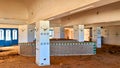 Interior of an abandoned beach bar