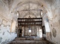 Interior of an abandoned Christian Church Royalty Free Stock Photo