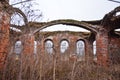 Interior of an abandoned church, abandoned room, ruined room, abandoned church Royalty Free Stock Photo