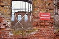 Interior of an abandoned church, abandoned room, ruined room, abandoned church Royalty Free Stock Photo