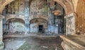 Interior of the abandoned church of All Saints Royalty Free Stock Photo