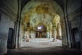 Interior of abandoned church Royalty Free Stock Photo