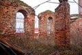 Interior of an abandoned church, abandoned room, ruined room, abandoned church Royalty Free Stock Photo