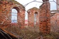 Interior of an abandoned church, abandoned room, ruined room, abandoned church Royalty Free Stock Photo