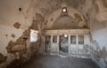 Interior of an abandoned and deserted church Royalty Free Stock Photo