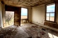 Interior abandoned house prairie