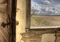 Interior abandoned house prairie