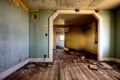 Interior abandoned house prairie