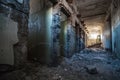 Interior of abandoned jailhouse