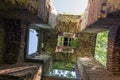 Interior of an abandoned Orthodox church Royalty Free Stock Photo