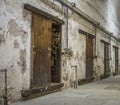 Interior of an abandoned prison Royalty Free Stock Photo