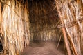 Interior of African traditional, tribal house, Kenya Royalty Free Stock Photo