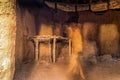 Interior of African traditional, tribal house, Kenya Royalty Free Stock Photo