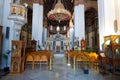 Interior of the Agios Minas Cathedral in Heraklion on the Crete island in Greece. Royalty Free Stock Photo