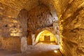 Interior of Ajloun castle, Qala\'at Ar-Rabat, Ajloun, North Jordan, Jordan Royalty Free Stock Photo