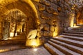 Interior of Ajloun castle, Qala\'at Ar-Rabat, Ajloun, North Jordan, Jordan Royalty Free Stock Photo