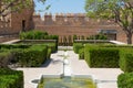 Interior of the Alcazaba of Almeria Muslim fortification in summer with blue sky. Almeria, Andalusia, Spain Royalty Free Stock Photo