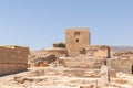 Interior of the Alcazaba of Almeria Muslim fortification in summer with blue sky. Almeria, Andalusia, Spain Royalty Free Stock Photo