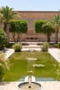 Interior of the Alcazaba of Almeria Muslim fortification in summer with blue sky. Almeria, Andalusia, Spain Royalty Free Stock Photo