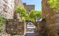 Interior of the Alcazaba of Malaga, Spain Royalty Free Stock Photo